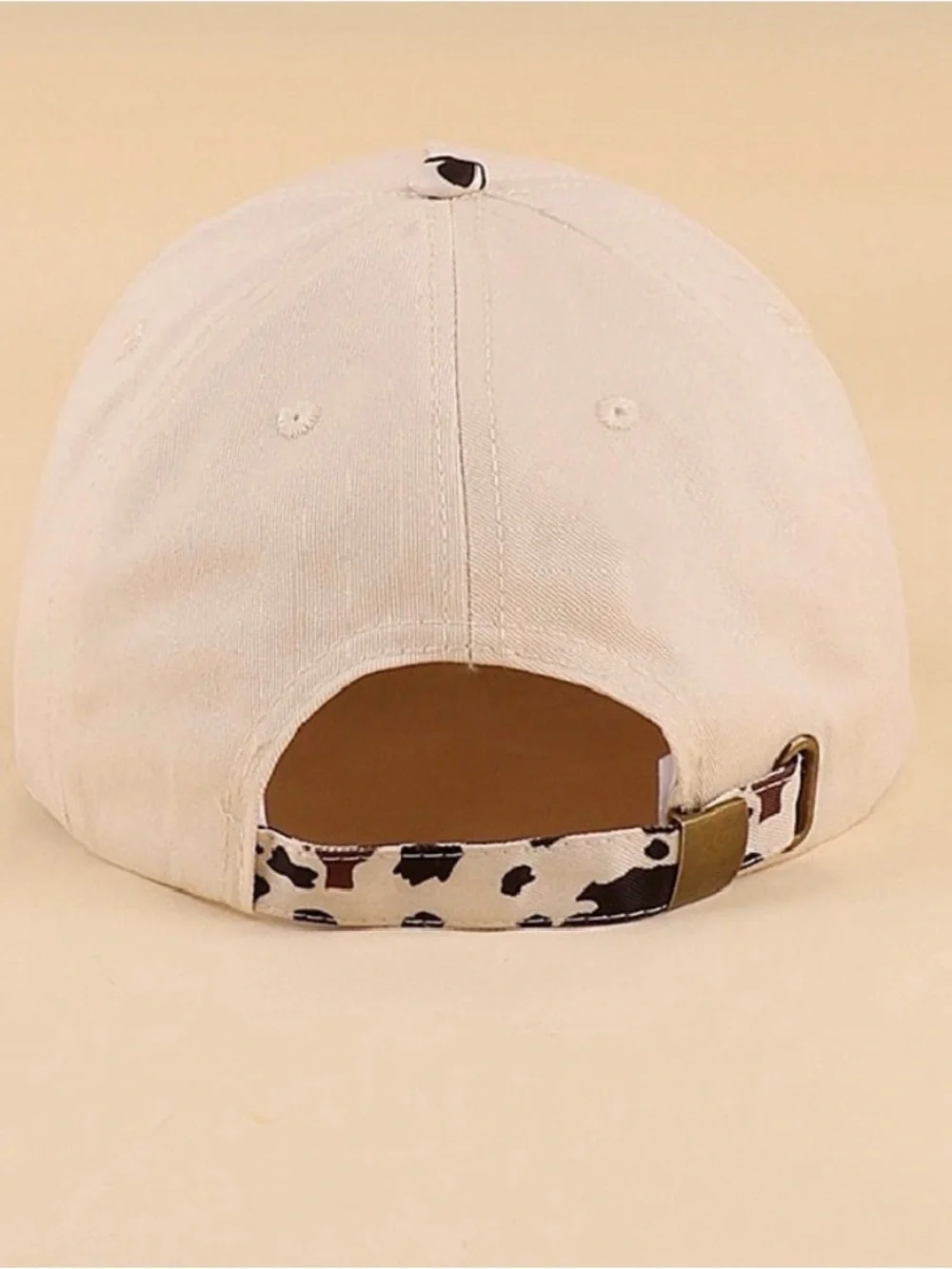 Zenana Sounds Like Bullsh*t Novelty Baseball Hat Cow Print